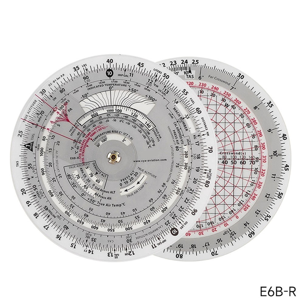 Training Plotter E6B-R E6B-R2 Circular Flight Computer Aviation Plotter Slide Rule For ...