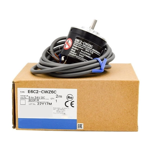 E6C2-CWZ5GH-10PR 20 30 40 50 60 100 360 500 1024 1200 2500 3600 5000P/R Encoder Photoelectric Rotary Incremental Encoder Optical ,Compatibility - 1000PR_E6C2-CWZ5GH