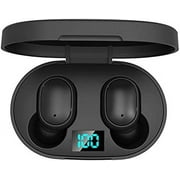 E6S TWS Wireless Earbuds Bluetooth Headphones 5.1 Sports In-Ear TWS Noise Cancelling Headset with HiFi Stereo Sound LED Display Touch Control Waterproof for iPhone/Android