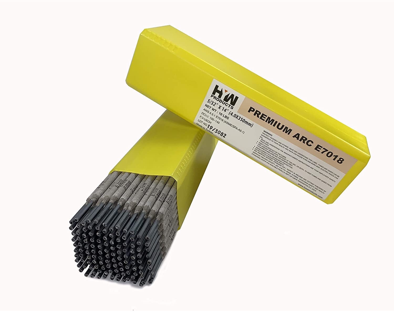 HYW Products E7018 3/32 to 5/32" x 14", 10lb Stick Electrode