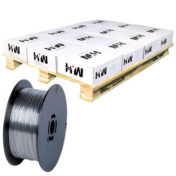 E71T-1C/1M Flux Cored Mild Steel Gas Shielded .052" Welding Wire 12 x 33-pound Spools on a Pallet