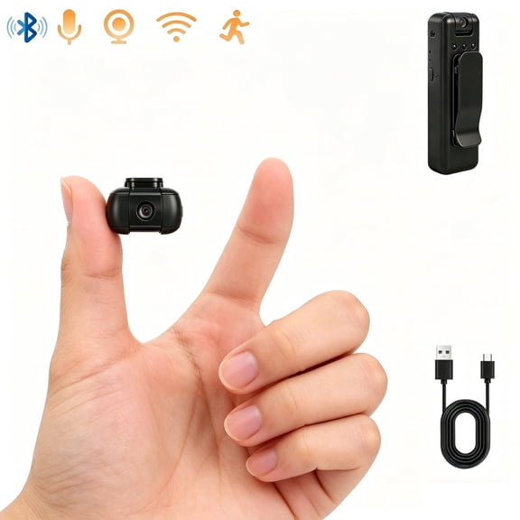 E8 4K HD Pocket Body Camera with 180 Adjustable Lens Infrared Night Vision and Continuous Recording for Outdoor and Law Enforcement