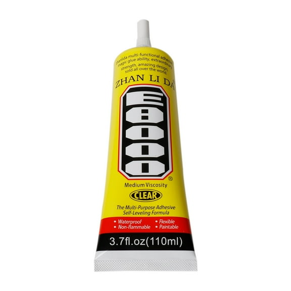 E8000 Glue Clear Jewelry Metal Glue, Upgrade Clear E-8000 Glues Paste Transparent Liquid Fabric Glue for Phone Repair, Glass, Wooden, Rhinestone Jewelry Crafts, DIY Tumblers