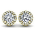 thumbnail image 1 of E827-100 H-Si-2 100 Carat H Color SI-2 14K Yellow Gold Diamond Stud Earrings, 1 of 1