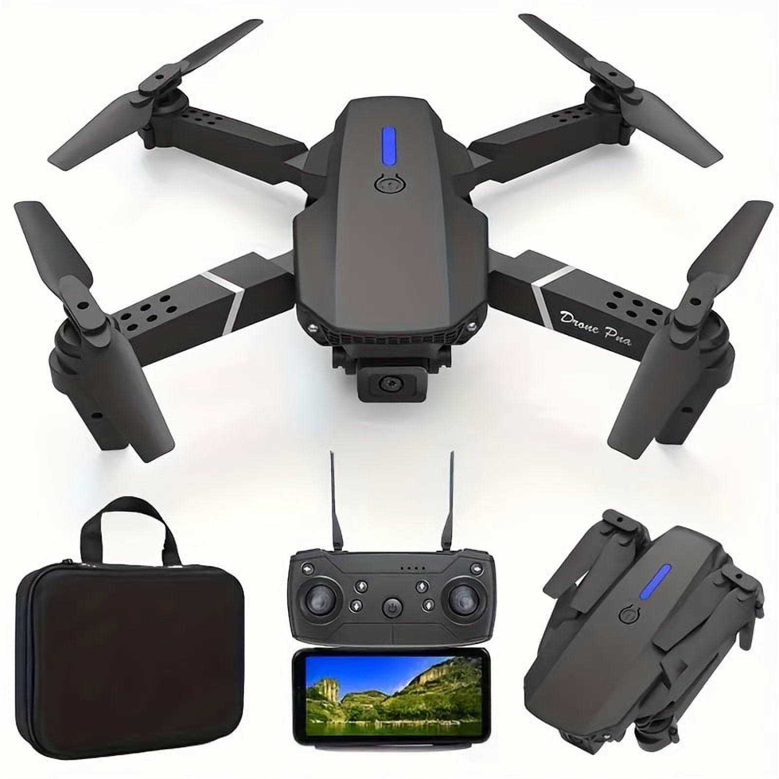 The E88 PRO Dual-camera Drone Features Stable Optical Flow, Is A Foldable Remote-controlled Drone, A Remote-controlled Drone Suitable for Beginners, And An Economical Indoor And Outdoor Aircraft