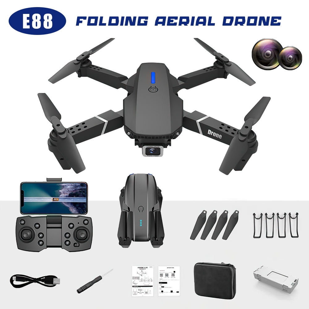 E88 Pro Foldable Drone With 4K 2 Camera For Adults/Beginners,HD FPV