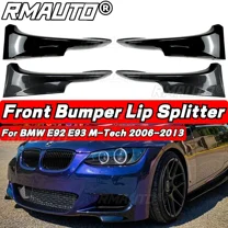 E92 E93 Front Bumper Splitter Lip Apron Spoiler Bumper Guard Protector For BMW E92 E93 M3 M-Tech 2006-2009 2010-2013 Body Kit