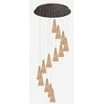 thumbnail image 1 of ET2 Lighting - Lava - 1 LED Cone Mini Pendant With Canopy Satin Nickel White, 1 of 2