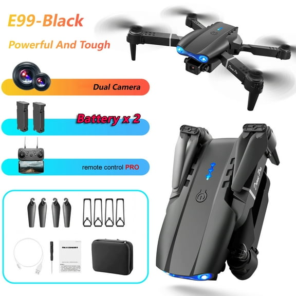 E99 Foldable Drone with Camera Easy-to-Fly RC Quadcopter for Beginners, Indoor & Outdoor, Perfect Gift for Men