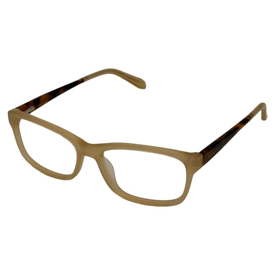 Elizabeth Arden Plastic Rectangle Eyeglass Frames, Model 1169, Pearl White, 54mm