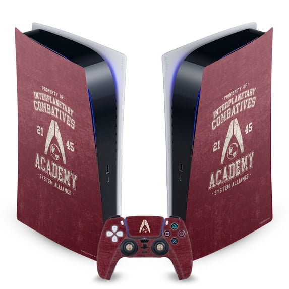 EA Bioware Mass Effect 3 Badges And Logos Interplanetary Combatives Vinyl Sticker Skin Decal Cover Compatible with Sony PS5 Digital Edition Bundle