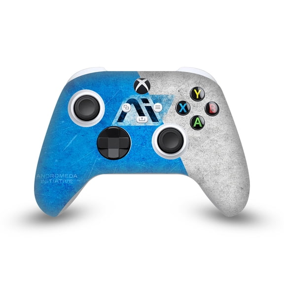 EA Bioware Mass Effect Andromeda Graphics Initiative Distressed Vinyl Sticker Skin Decal Cover Compatible with Microsoft Xbox Series X / Series S Controller