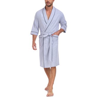 white christmas dresses Lightweight Men's Bathrobe - Oxford main image 0