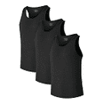 thumbnail image 1 of EA'S SECRET Mens Undershirts Tank Tops Men Crew Neck Stretchy Men's Sleeveless Undershirts Bamboo Rayon Tank Shirts 3 Pack (3B,S), 1 of 12