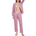 thumbnail image 1 of EA'S SECRET Womens 100% Cotton Pajama Sets Long Sleeve Sleepwear Soft Button Down Loungewear Nightwear Pjs Set with Pocket S-XXL(Dusty Rose,M), 1 of 7