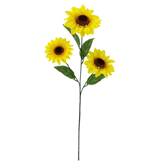 Mainstays Indoor 27" Artificial Polyester Flower Sunflower Stem, Yellow Color