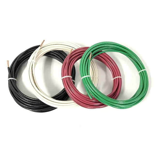 EA THHN THWN2 MTW 14 AWG Gauge Black White Red Green Ground