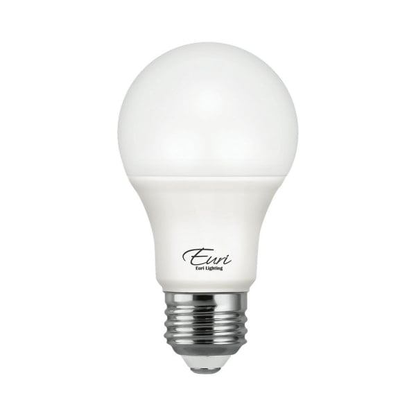 Euri A19 Dimmable 800 Lumens LED Light Bulbs, 9 Watt, 3000 Kelvin/Soft ...