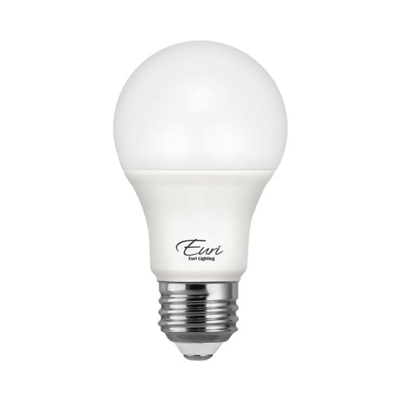 Euri A19 Dimmable 800 Lumens LED Light Bulbs, 9 Watt, 3000 Kelvin/Soft ...