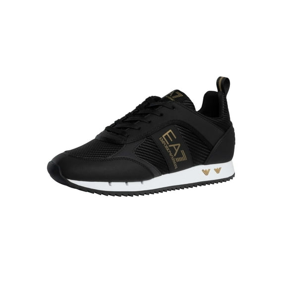 EA7 Carbon Mesh Logo Trainers, Black