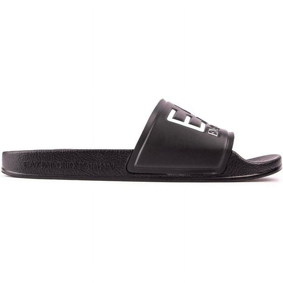 EA7 Logo Sliders, Black