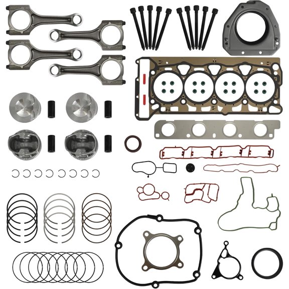 EA888 Gen2 2.0L Engine Head Gasket Set Con Rod with 23mm Piston Kit for Audi A4 A5 Q5 VW Jetta Tiguan 2010-2015