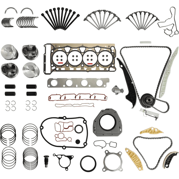 EA888 Gen2 Engine Rebuild Kit Head Gasket Set Timing Chain Piston Kit For Audi TT A5 VW Tiguan 2.0T 2009‑18