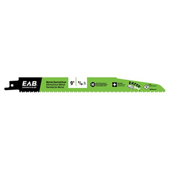EAB Tool USA 257290 9 in. x 8 by 10 TPI Reciprocating Saw Blade, Pack of 25