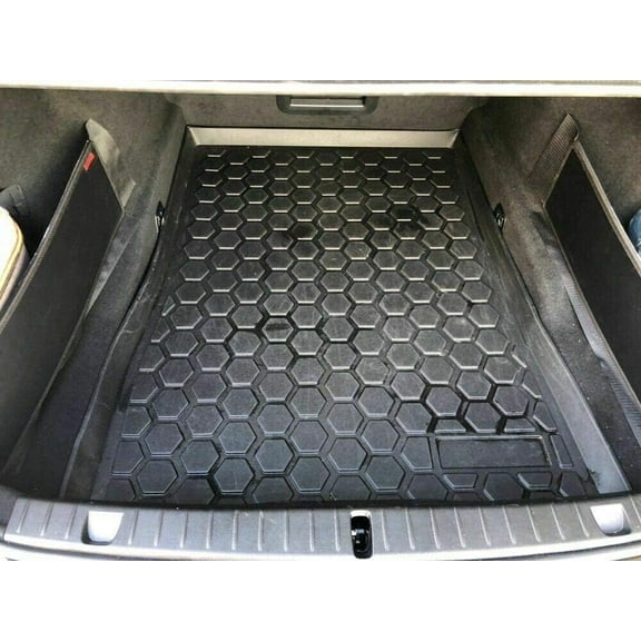 EACCESSORIES EA Cargo Liner  Trunk Mat for BMW 7-Series G11 G12 2016-2022  Weather-Resistant Trunk Mats for Cars with Raised Lip  Non-Slip Car Trunk Mat Rubber  Laser Pre-Cut Design