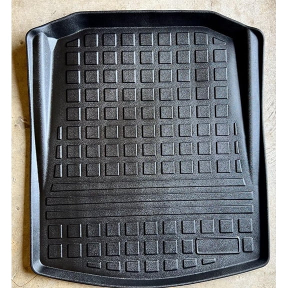 EACCESSORIES EA Cargo Liner Trunk Mat for Cadillac CT5 CT5-V 2020-2024 Weather-Resistant Trunk Mats for Cars with Raised Lip Non-Slip Car Rear Trunk Mat Tray Pad Boot Laser Pre-Cut Design