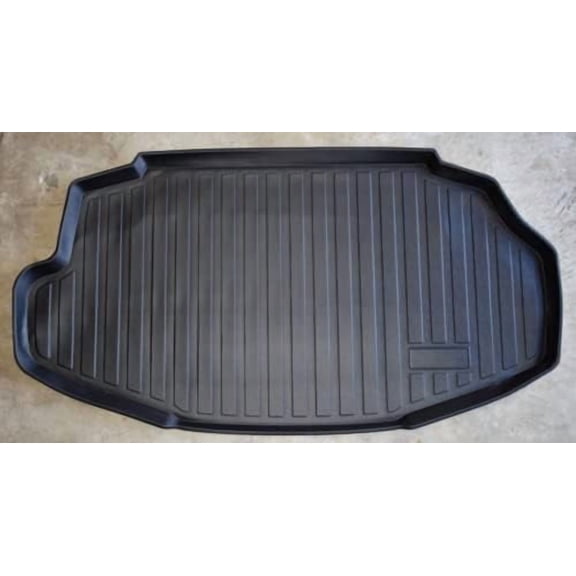 EACCESSORIES EA Cargo Liner Trunk Mat for Honda Accord Hybrid 2017 Weather-Resistant Trunk Mats for Cars with Raised Lip Non-Slip Car Trunk Mat Rubber Laser Pre-Cut Design