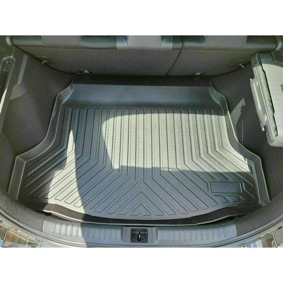 EACCESSORIES EA Cargo Liner Trunk Mat for Honda Civic (Hatchback only) 2017-2023 Weather-Resistant Trunk Mats for Cars with Raised Lip Non-Slip Car Trunk Mat Rubber Laser Pre-Cut Design