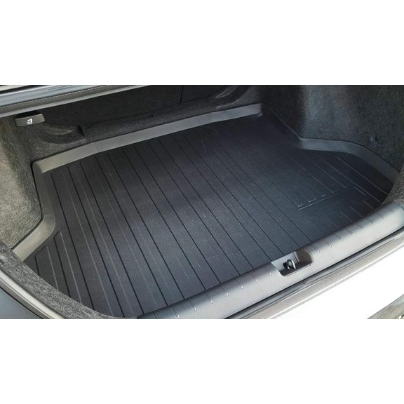EACCESSORIES EA Cargo Liner Trunk Mat for Honda Civic Sedan 2016-2021 Weather-Resistant Trunk Mats for Cars with Raised Lip Non-Slip Car Trunk Mat Rubber Easy to Install Laser Pre-Cut Design