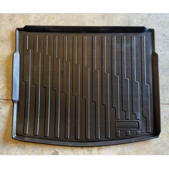 EACCESSORIES EA Cargo Liner Trunk Mat for Jeep Compass 2018-2024 Weather-Resistant Trunk Mats for Cars with Raised Lip Non-Slip Car Trunk Mat Rubber Laser Pre-Cut Design