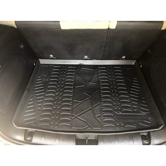 EACCESSORIES EA Cargo Liner – Trunk Mat for Jeep Renegade 2015-2023 – Weather-Resistant Trunk Mats for Cars with Raised Lip – Non-Slip Car Trunk Mat Rubber – Easy to Install – Laser Pre-Cut Design