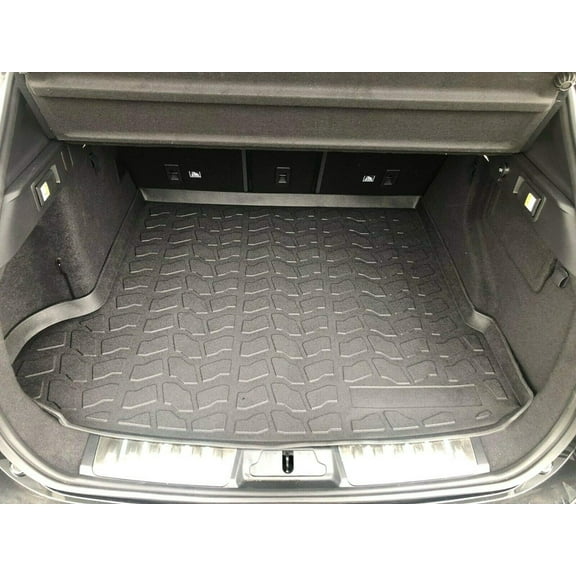 EACCESSORIES EA Cargo Liner Trunk Mat for Land Rover Range Rover VELAR 2018-2020 Weather-Resistant Trunk Mats for Cars with Raised Lip Non-Slip Car Trunk Mat Rubber Laser Pre-Cut Design
