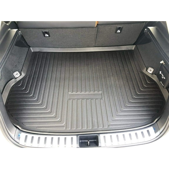 EACCESSORIES EA Cargo Liner Trunk Mat for Lexus NX200t NX300 NX300h 2015-2021 Weather-Resistant Trunk Mats for Cars with Raised Lip Non-Slip Car Trunk Mat Rubber Laser Pre-Cut Design