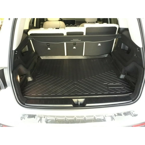 EACCESSORIES EA Cargo Liner Trunk Mat for Mercedes-Benz GLB-Class 2020-2024 Weather-Resistant Trunk Mats for Cars with Raised Lip Non-Slip Car Trunk Mat Rubber Laser Pre-Cut Design