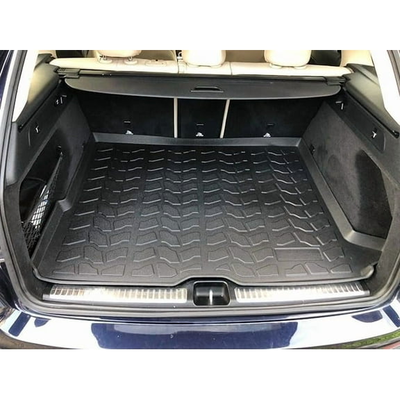 EACCESSORIES EA Cargo Liner Trunk Mat for Mercedes-Benz GLC-Class 2016-2022 Weather-Resistant Trunk Mats for Cars with Raised Lip Non-Slip Car Trunk Mat Rubber Laser Pre-Cut Design