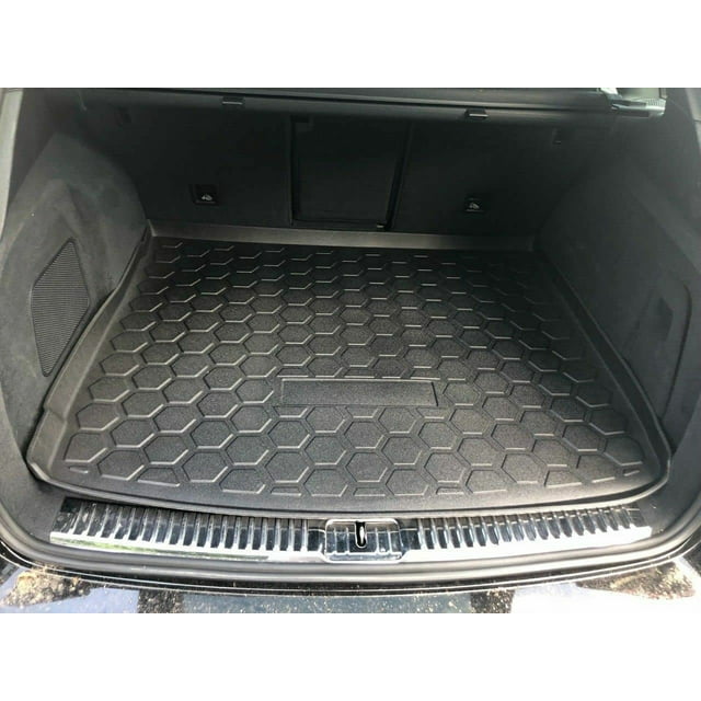 EACCESSORIES EA Cargo Liner – Trunk Mat for Porsche Cayenne 2011-2018 – Weather-Resistant Trunk Mats for Cars with Raised Lip – Non-Slip Car Trunk Mat Rubber – Easy to Install – Laser Pre-Cut Design