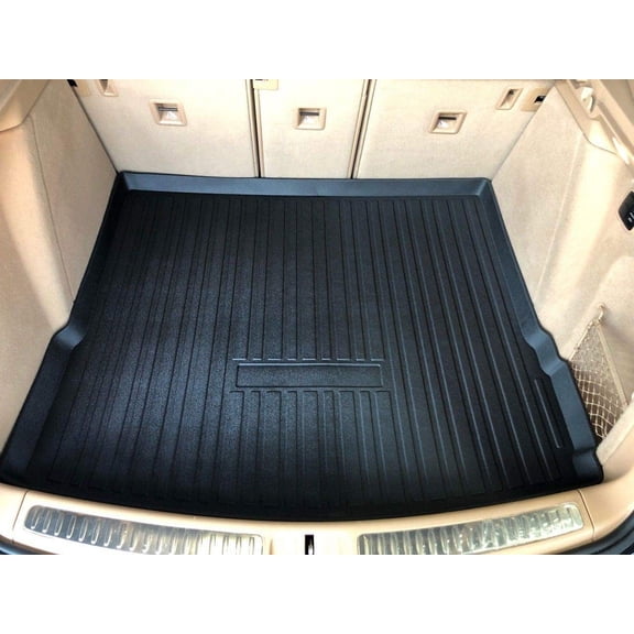 EACCESSORIES EA Cargo Liner Trunk Mat for Porsche MACAN 2015-2024 Weather-Resistant Trunk Mats for Cars with Raised Lip Non-Slip Car Trunk Mat Rubber Easy to Install Laser Pre-Cut Design