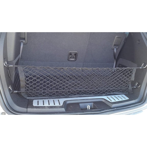 EACCESSORIES EA Cargo Net for CHEVY TRAVERSE 2009-2017, GMC ACADIA 2007-2016, BUICK ENCLAVE 2008-2017, SATURN OUTLOOK 2007-2010 Envelope Style Cargo Net Premium Mesh Trunk Organizer