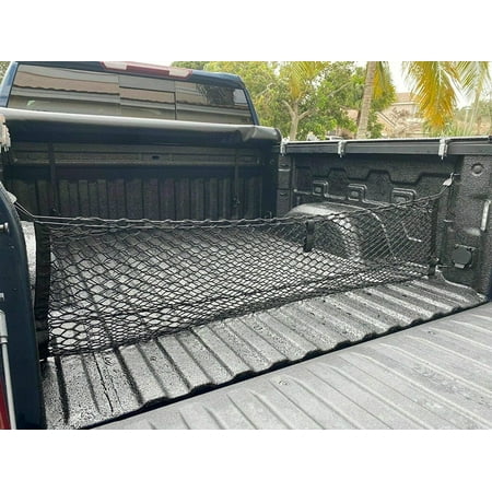 EACCESSORIES EA Chevrolet Silverado 2013-2023 Elastic Mesh Cargo Net, Automotive Cargo Net