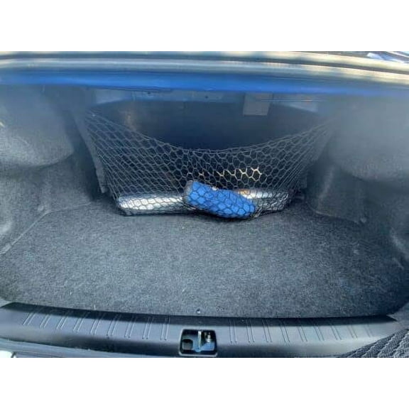 EACCESSORIES EA Middle Trunk Organizer Cargo Net for Subaru WRX Impreza WRX STI 2015-2023  Envelope Style Cargo Net for Sedan  Premium Mesh Car Trunk Organizer  Compatible with WRX Impreza WRX STI
