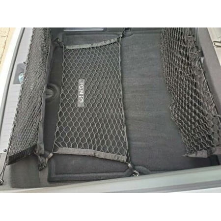 EACCESSORIES EA (Qty.3) Trunk Organizer Cargo Nets for HYUNDAI IONIQ 2017-2019 – Floor & 2 Envelope Style Cargo Nets for Hatchback – Premium Mesh Elastic Car Trunk Organizer – Compatible HYUNDAI IONIQ
