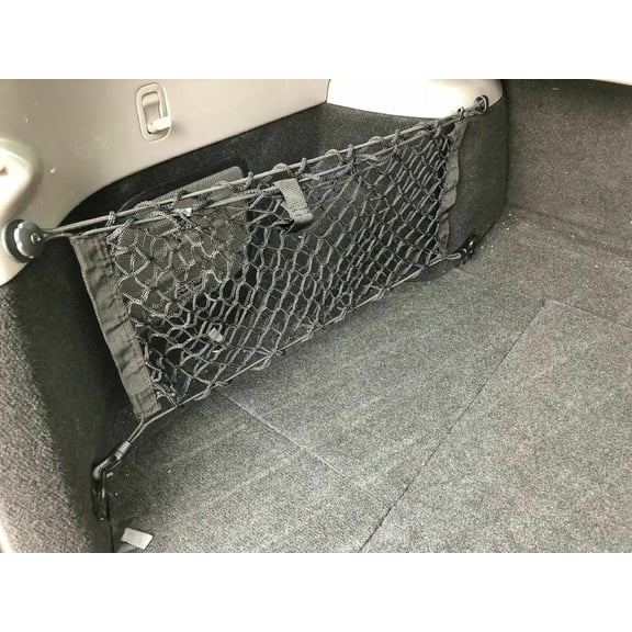 EACCESSORIES EA Rear Side Organizer Cargo Net for Subaru Forester 2003-2005 Cargo Net Set of 2 for SUV Premium Mesh Elastic Car Trunk Organizer Vehicle Carrier Storage Compatible with Forester