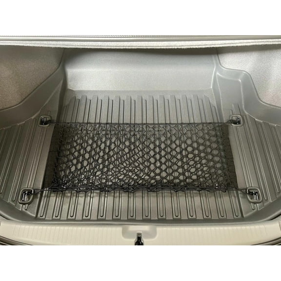 EACCESSORIES EA Rear Trunk Organizer Cargo Net for Acura RL 2005-2012 Floor Style Cargo Net for Sedan Premium Mesh Elastic Car Trunk Organizer Vehicle Carrier Storage Compatible with Acura RL