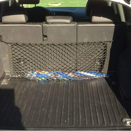 EACCESSORIES EA Rear Trunk Organizer Cargo Net for Audi Q8 SQ8 2019-2023 – Envelope Style Cargo Net for SUV – Premium Mesh Car Trunk Organizer Vehicle Carrier Storage – Compatible with Audi Q8 SQ8