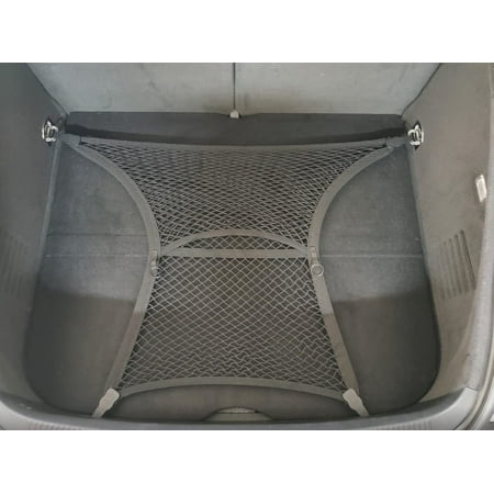 EACCESSORIES EA Rear Trunk Organizer Cargo Net for Audi TT & TTS & TT RS 1999-2023 – Floor Style Cargo Net for Coupe – Premium Mesh Elastic Car Trunk Organizer – Compatible with Audi TT & TTS & TT RS