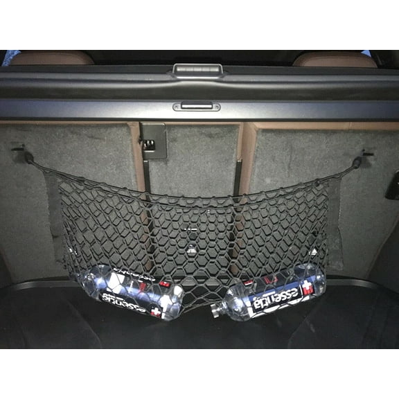 EACCESSORIES EA Rear Trunk Organizer Cargo Net for BMW X3 2011-2023 Envelope Style Cargo Net for SUV Premium Mesh Elastic Car Trunk Organizer Vehicle Carrier Storage Compatible with BMW X3